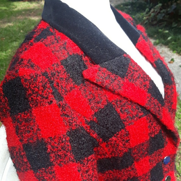 Louis Feraud 80s vintage boucle blazer size 2/4 - Picture 4 of 7